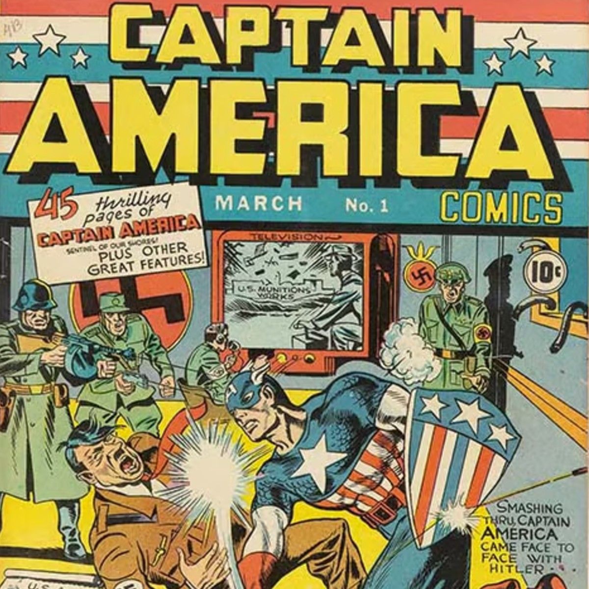 Captain America Comics 創刊號封面